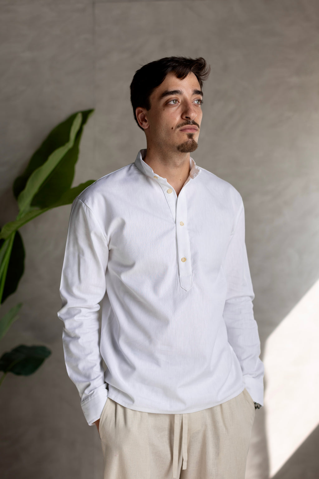 Linen Henly Shirt White