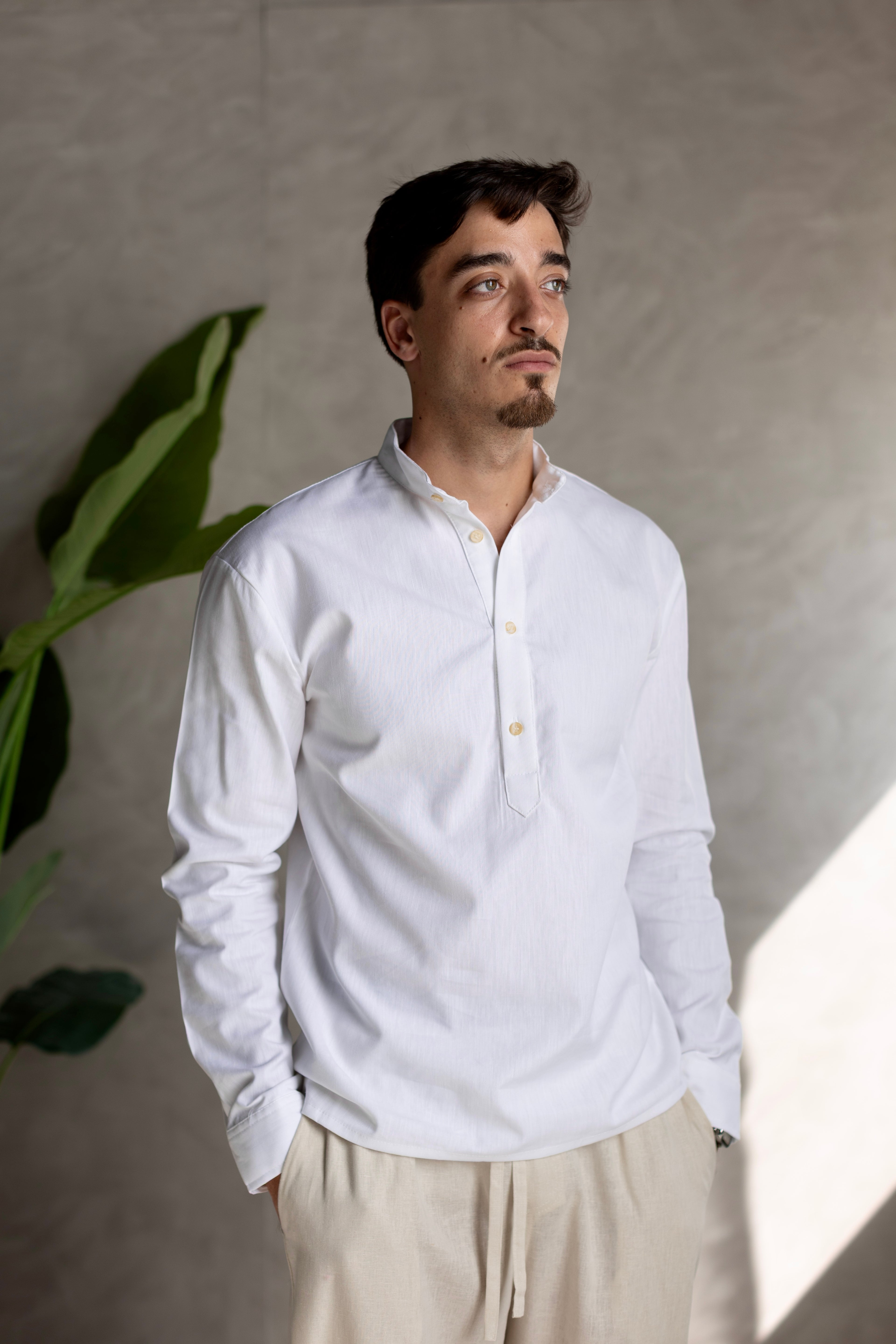 Linen Henly Shirt White