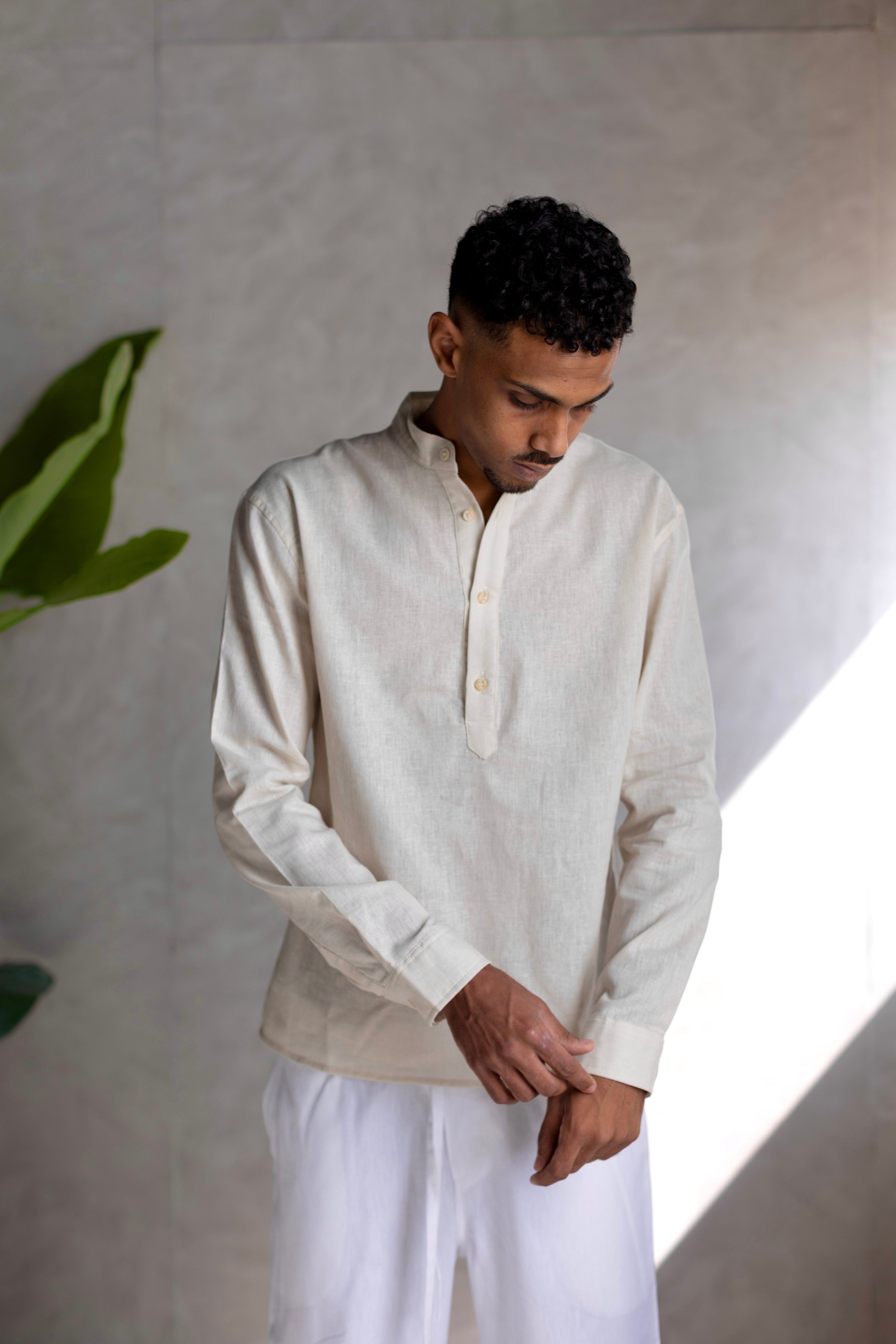 Linen Henly Shirt Beige