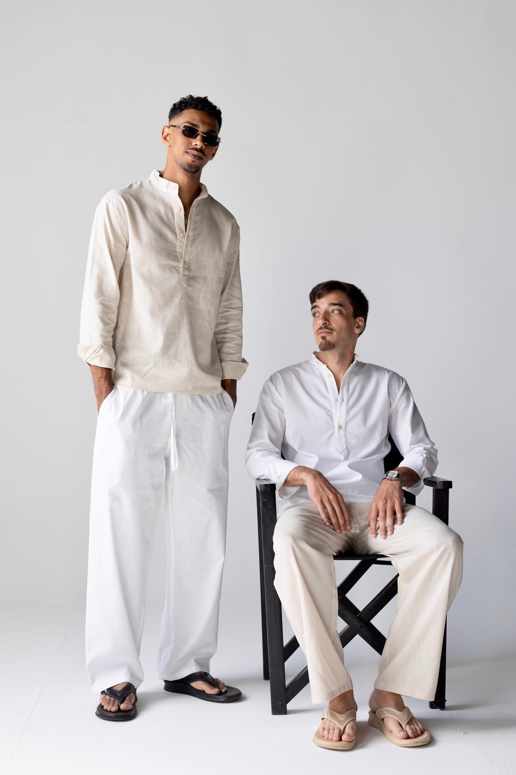 Linen Henly Shirt Beige