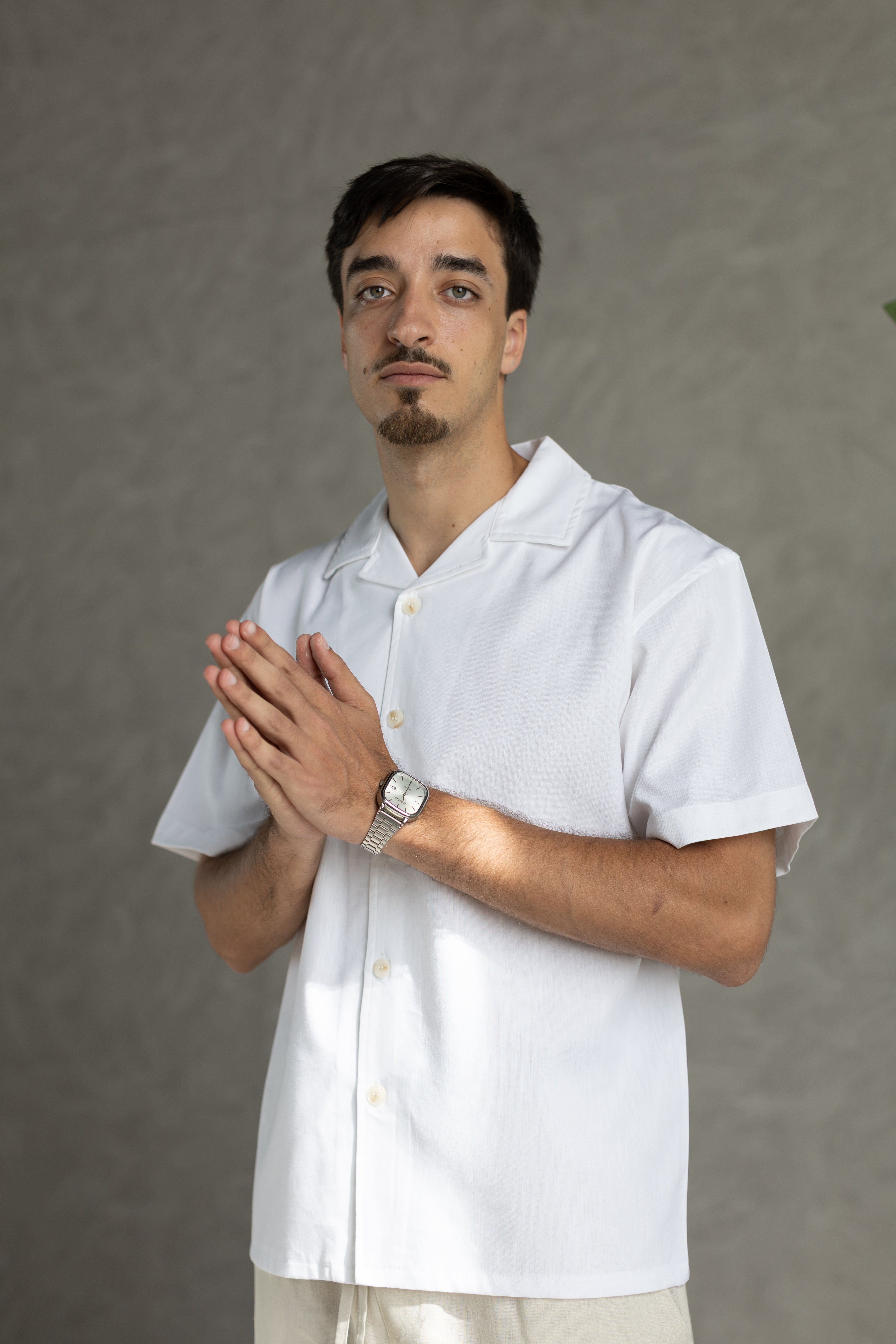 Linen Box Shirt White