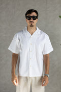 Linen Box Shirt White