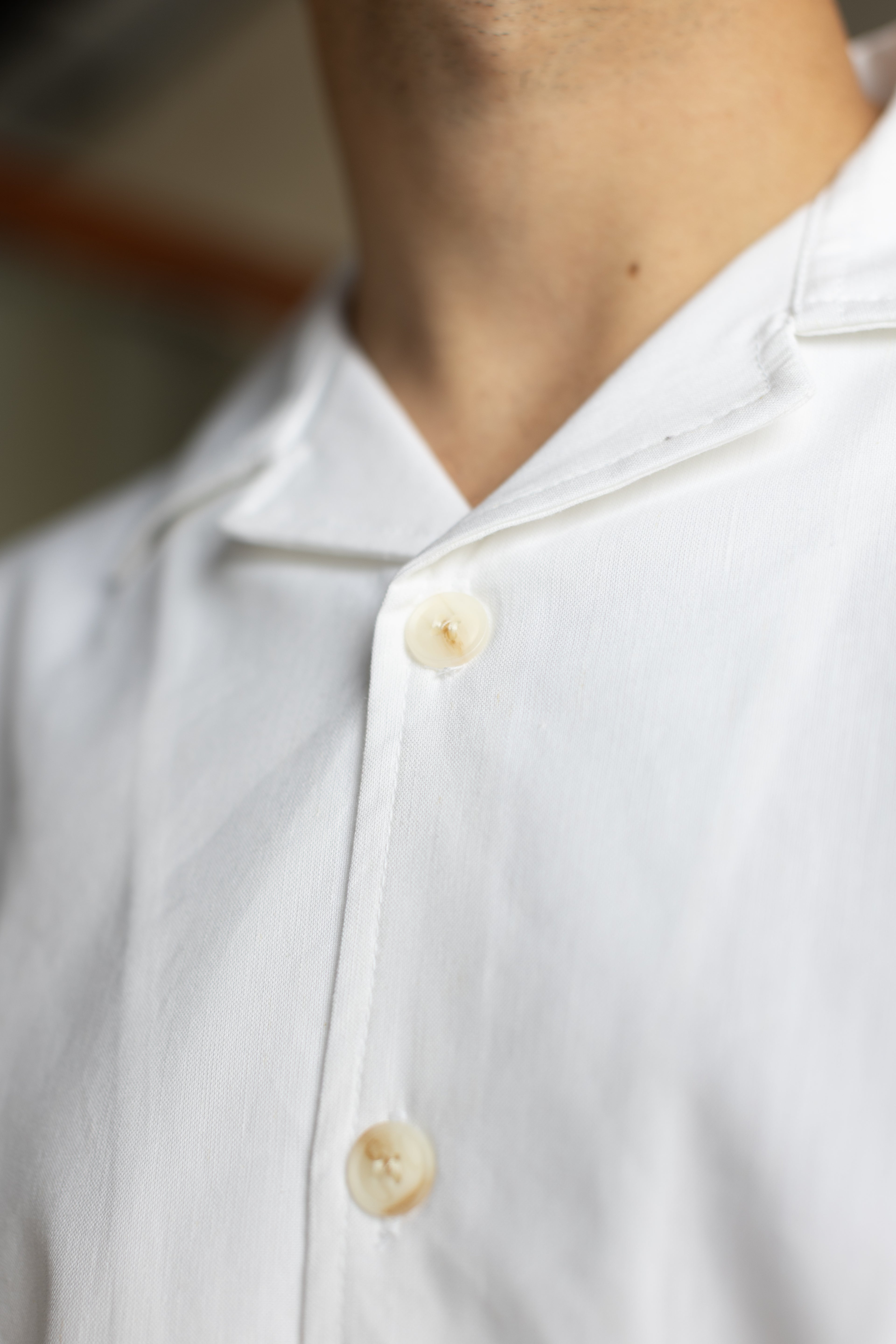 Linen Box Shirt White