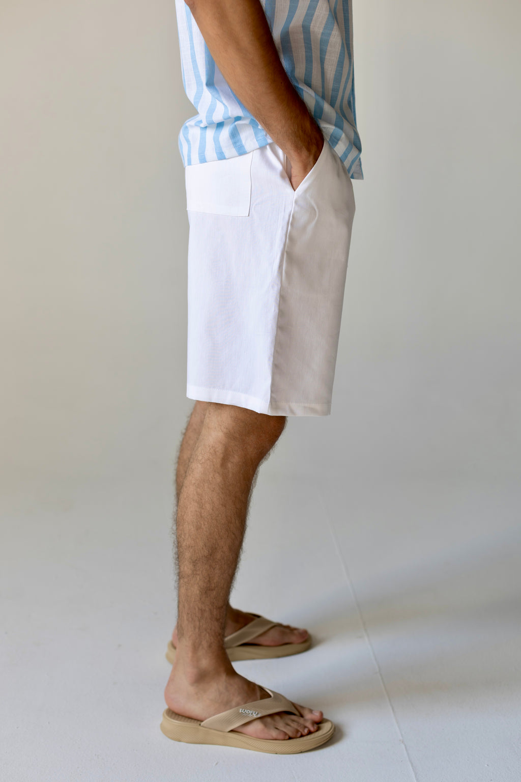 Linen Shorts White
