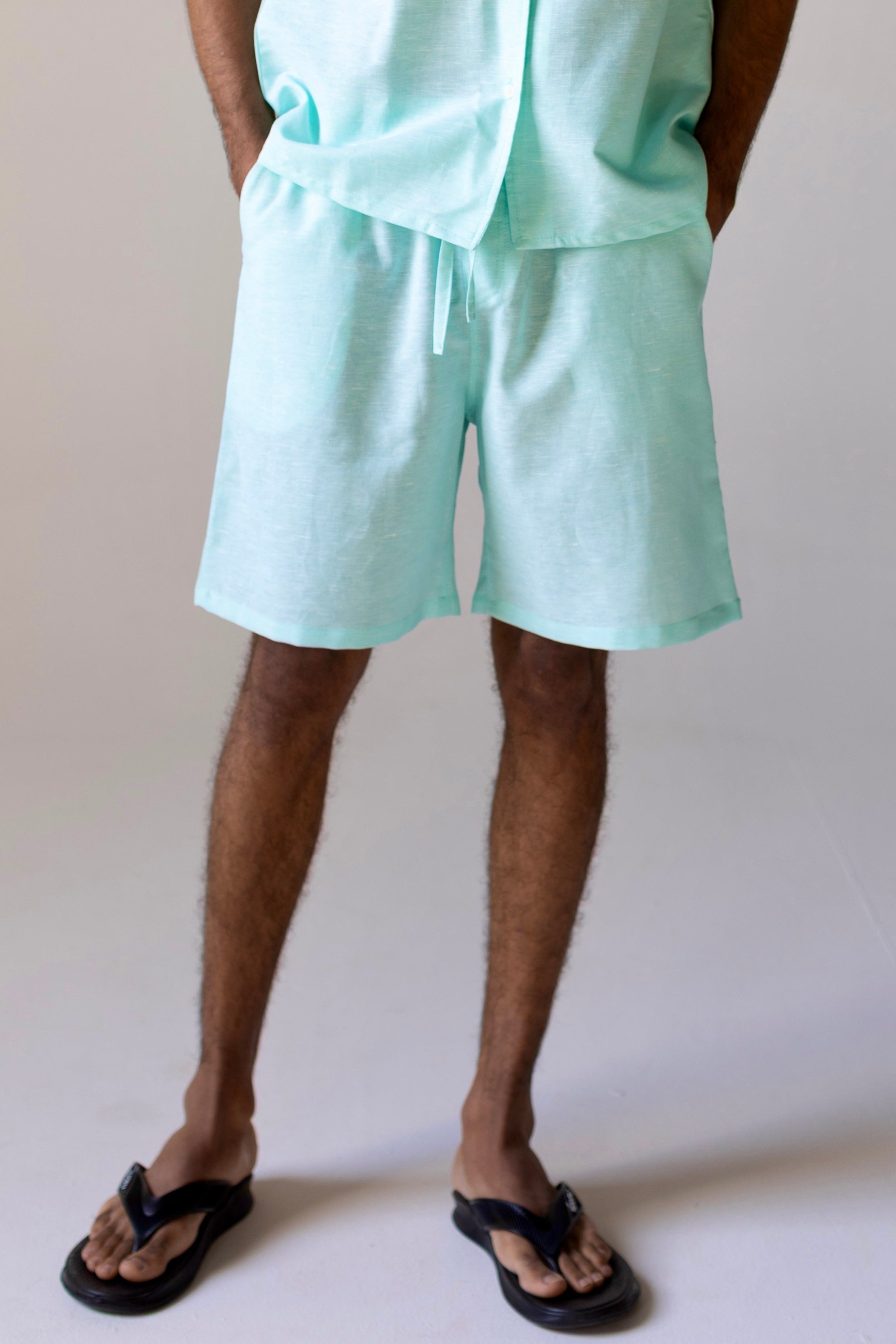 Linen Shorts Mint