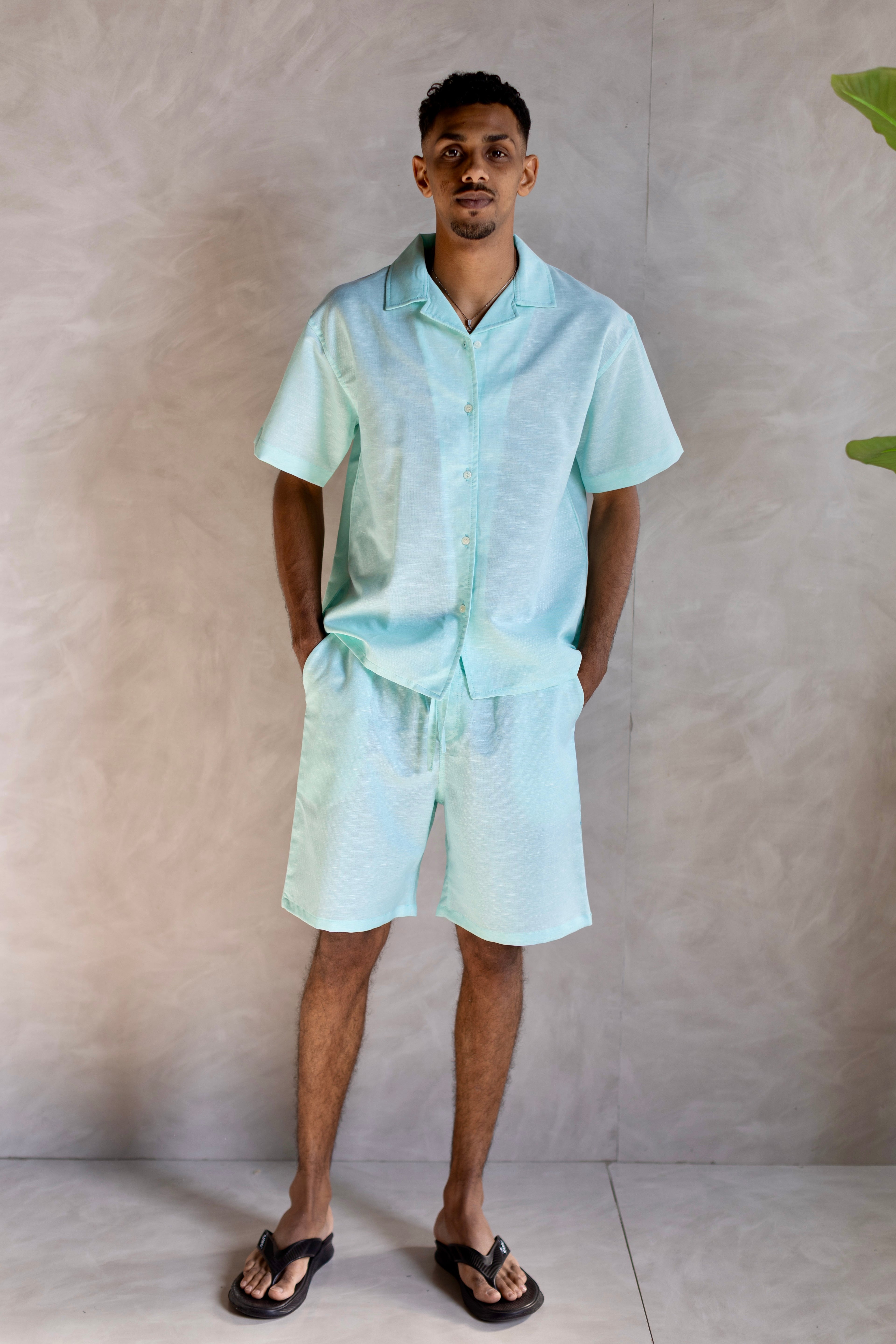 Linen Shorts Mint