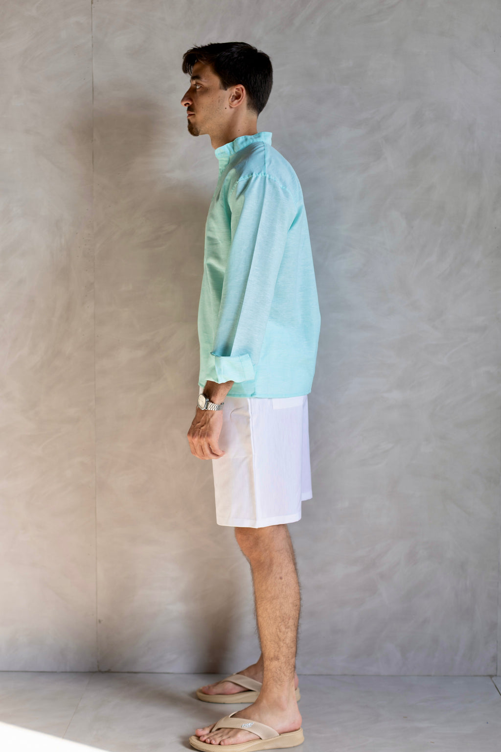 Linen Henly Shirt Mint