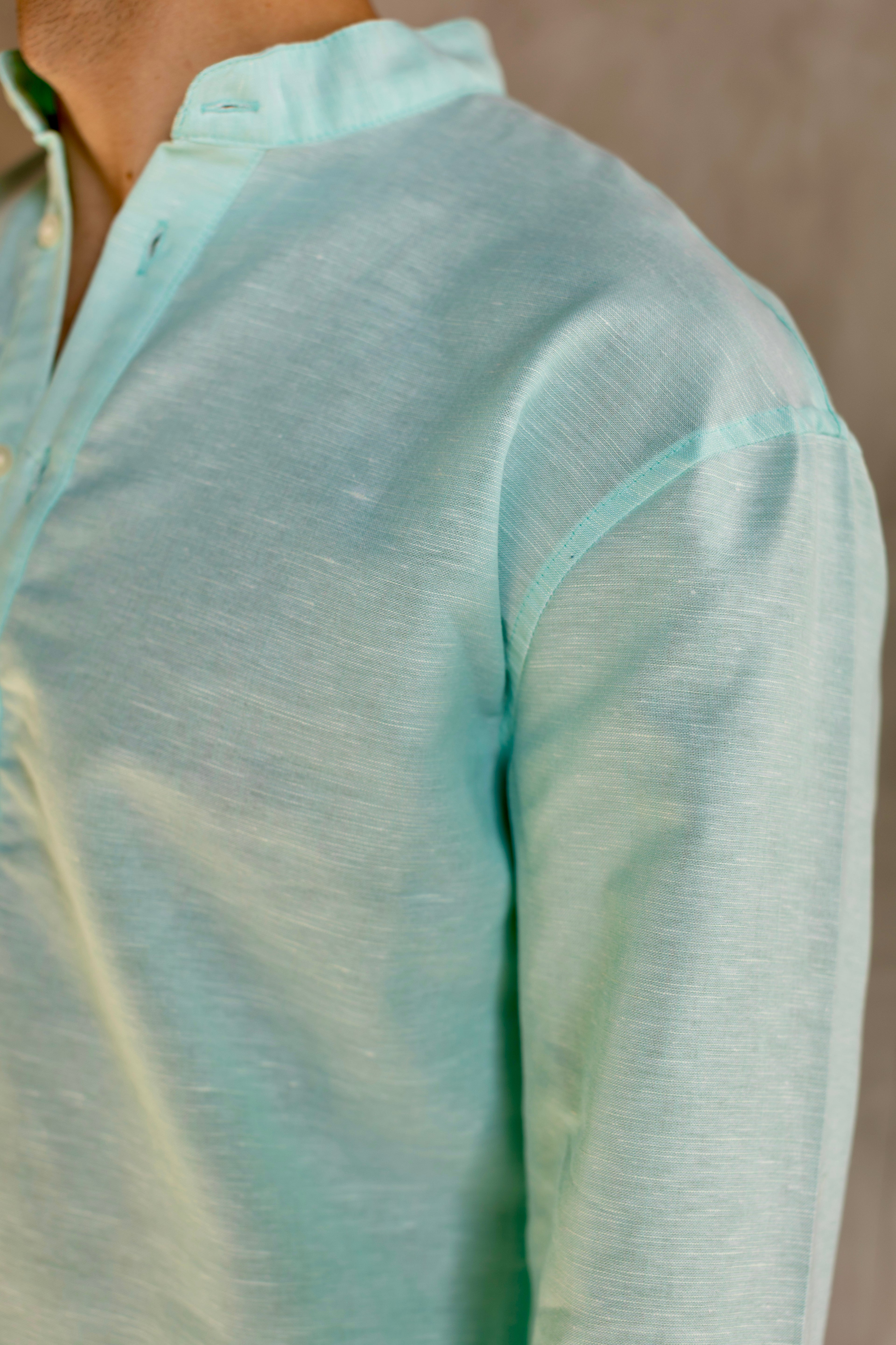 Linen Henly Shirt Mint