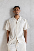 Linen Box Shirt Beige