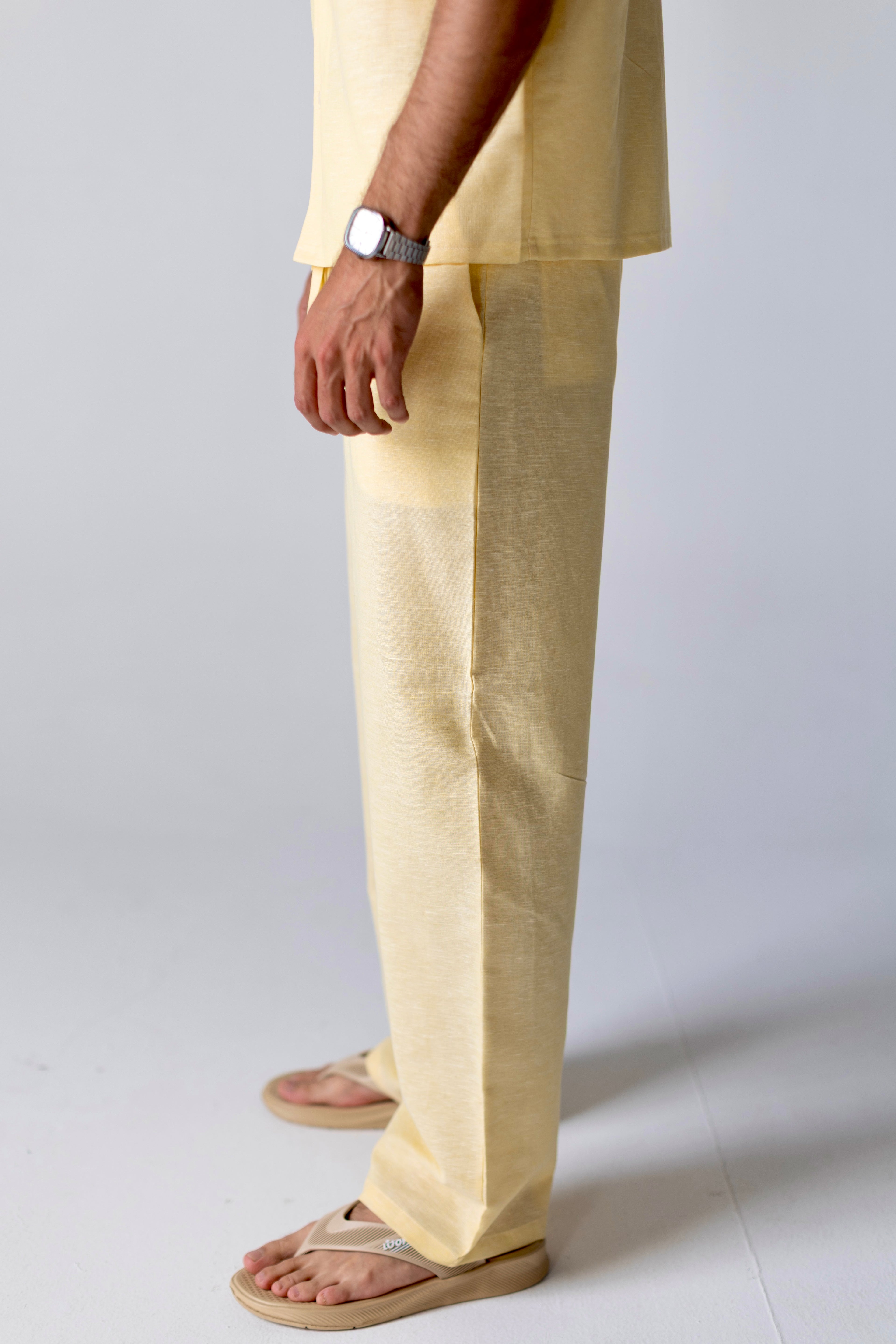 Linen Pants Yellow
