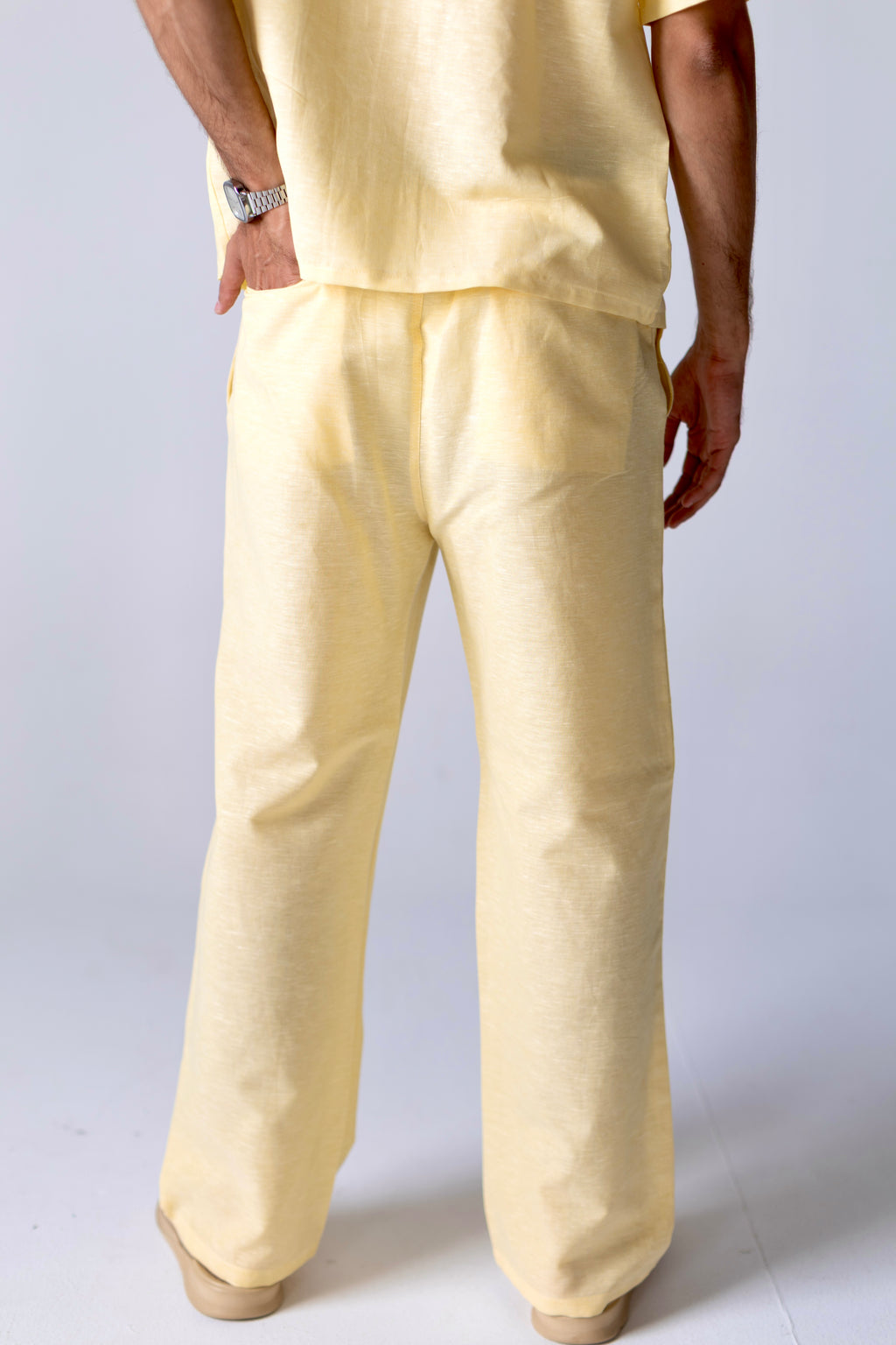 Linen Pants Yellow