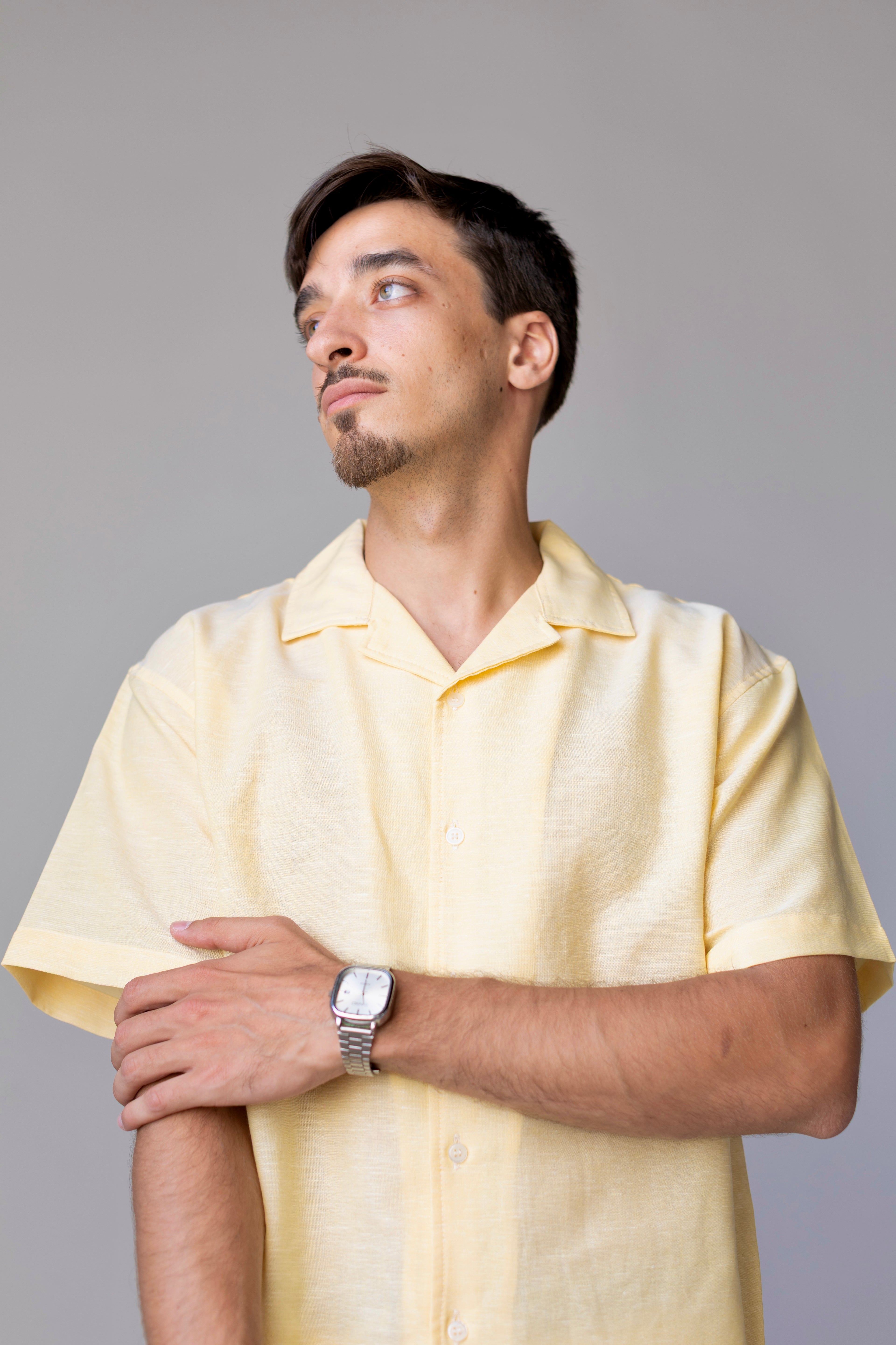 Linen Box Shirt Yellow