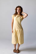 Asymmetrical Dress Yellow