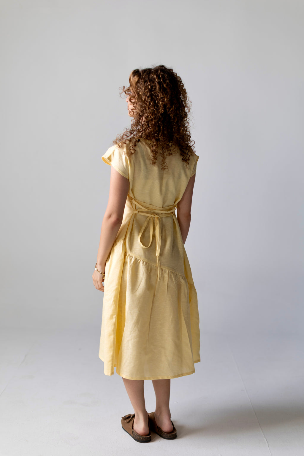 Asymmetrical Dress Yellow