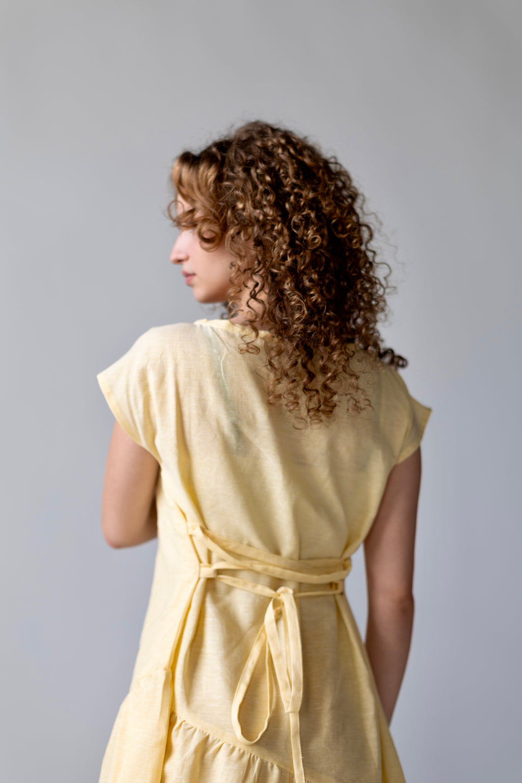 Asymmetrical Dress Yellow